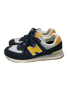 NEW BALANCE◆ML574/ネイビー/27cm/NVY