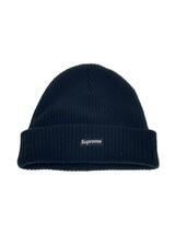 Supreme◆Small Box Logo Beanie/ニットキャップ/アクリル/BLK/メンズ/毛玉有_画像1