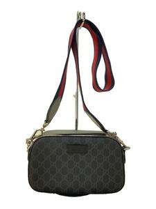 GUCCI◆GGスプリーム キャンバス クロスボディバッグ/キャンバス/BLK/総柄/574886/525040