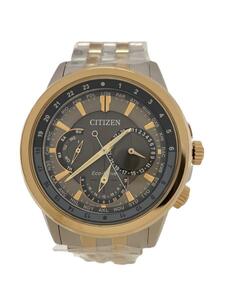 CITIZEN◆クォーツ腕時計/アナログ/ステンレス/GRY/SLV/8729-R005804