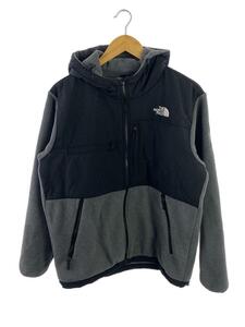 THE NORTH FACE◆DENALI HOODIE_デナリフーディ/L/ポリエステル/GRY/無地