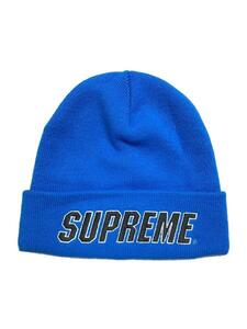 Supreme◆23AW/SLANT BEANIE/ニットキャップ/FREE/アクリル/BLU/メンズ