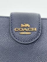 COACH◆2つ折り財布/PVC/BLK/レディース_画像3