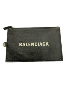 BALENCIAGA◆CASH NEW PASSP/マルチコインケース/カードケース/ポーチ/パスケース/レザー/BLK/616015