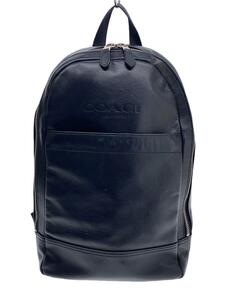 COACH◆CHARLES SLIM BACKPACK/リュック/レザー/BLK/F54135/角スレ/傷/汚れ有