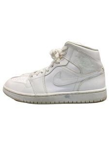 NIKE◆AIR JORDAN 1 MID_エア ジョーダン 1 ミッド/24cm/WHT