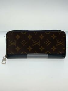 LOUIS VUITTON◆ジッピー・ウォレット・ヴェルティカル_モノグラム・マカサー_BRW/PVC/BRW/総柄/メンズ