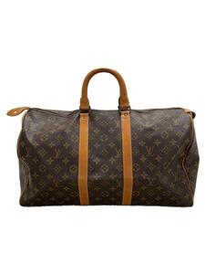 LOUIS VUITTON◆キーポル45_モノグラム・キャンバス_BRW/PVC/BRW