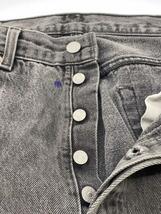 Levi’s◆ボトム/33/デニム/BLK/501-0660_画像6