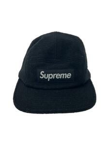 Supreme◆16AW/Harris Tweed Camp Cap/FREE/ウール/BLK/メンズ