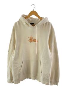 STUSSY◆パーカー/XL/コットン/WHT/無地