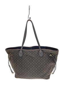 LOUIS VUITTON◆ネヴァーフルMM_モノグラム・イディール_BLK/キャンバス/BLK/レザー部分擦れ有