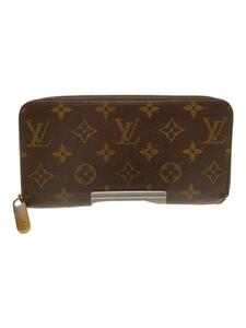 LOUIS VUITTON◆2)ジッピー・ウォレット_モノグラム・キャンバス_BRW_ブラウン/PVC/BRW/レディース/M42616