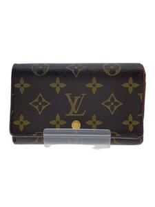 LOUIS VUITTON◆ポルトモネビエトレゾール/PVC/BRW/モノグラム/レディース/M61730