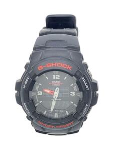 CASIO◆クォーツ腕時計・G-SHOCK/デジアナ/BLK/BLK