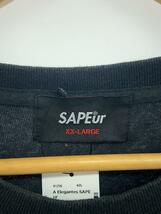 A Elegantes SAPEur◆Tシャツ/XXL/コットン/BLK_画像3