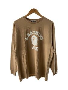 A BATHING APE◆長袖カットソー/M/コットン/BRW/001ltk302001l