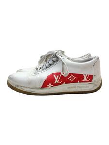 LOUIS VUITTON◆ローカットスニーカー/UK8.5/WHT/レザー