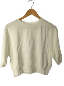 AURALEE◆スウェット/1/コットン/WHT/22SS LIGHT FLOWY SWEAT HALF SLEEVE P／O//