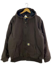 Carhartt◆ジャケット/XL/コットン/BRW/無地/J130-M//