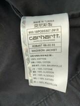 Carhartt◆Madison Jacket/マディソンジャケット/チンストラップ/スウィングトップ/L/コットン/BLK_画像4