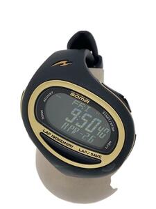 SOMA/クォーツ腕時計/デジタル/ラバー/BLK/BLK/WJ08-4000