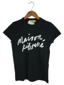 MAISON KITSUNE◆Tシャツ/XS/コットン/BLK