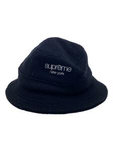 Supreme◆バケットハット/-/ウール/BLK/メンズ//