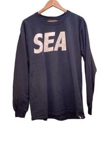 WIND AND SEA◆SEA L/S T-Shirt/長袖Tシャツ/L/コットン/BLK/WDS-SEA-04//