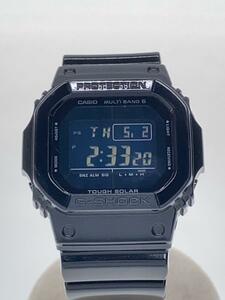 CASIO◆ソーラー腕時計・G-SHOCK/デジタル/BLK//