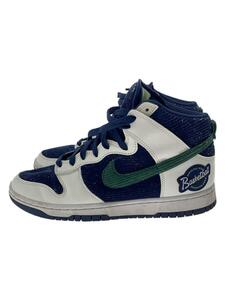 NIKE◆DUNK HIGH PRM EMB_ダンク ハイ プレミアム エンベデッド/27.5cm/NVY