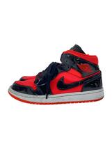 NIKE◆AIR JORDAN 1 MID_エアジョーダン1 ミッド/25cm/RED_画像1