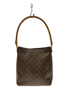 LOUIS VUITTON◆ルーピングGM_モノグラム・キャンバス_BRW/PVC/BRW