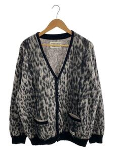 WACKO MARIA◆LEOPARD MOHAIR CARDIGAN/カーディガン(厚手)/L/モヘア