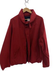 NAUTICA◆赤色/ジャケット/XL/コットン/RED/無地/337-U-6012