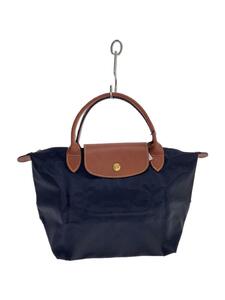 LONGCHAMP◆ルプリアージュ/ハンドルバッグS/ナイロン/ブラック/無地/L1621089001