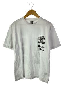 THE BLACK EYE PATCH◆Tシャツ/M/コットン/WHT/プリント/×WACKO MARIA/天国東京/黒眼帯