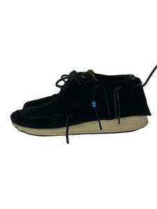 visvim◆ローカットスニーカー/US9/BLK/黒/スウェード