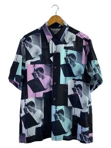 WACKO MARIA◆半袖シャツ/M/レーヨン/BLK/総柄/CHET BAKER HAWAIAN SHIRT