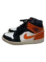 NIKE◆AIR JORDAN 1 MID/エアジョーダン1ミッド/ブラック/554724-058/27cm/BLK_画像1