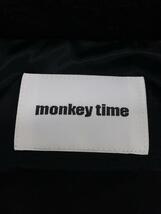 MONKEY TIME◆ベスト/M/ポリエステル/BLK/無地/8325-144-1662_画像3