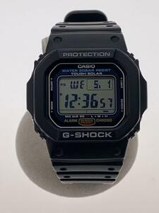 CASIO◆ソーラー腕時計・G-SHOCK/デジタル/BLK