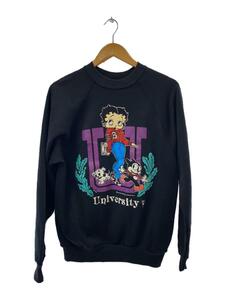 TULTEX◆スウェット/M/コットン/BLK/90s/BETTY BOOP