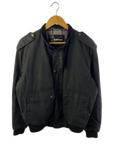 Barbour◆WAX FLYER JACKET/ジャケット/L/コットン/BLK/A956