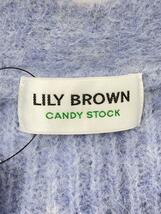 Lily Brown◆23AW/ビジューリボンニットカーディガン(厚手)/one/アルパカ/BLU/LWND235807_画像3