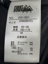 FIRST DOWN◆ダウンジャケット/M/ポリエステル/BEG/203-1501_画像4