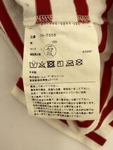 tricot COMME des GARCONS◆長袖Tシャツ/L/コットン/RED/ボーダー/TH-T005_画像4