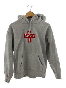 Supreme◆20AW/Cross Box Logo Hooded Sweatshirt/パーカー/M/コットン/GRY