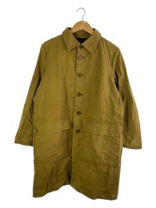 CASEY CASEY◆MANTEAU DUNLOPE/ワックス加工/ステンカラーコート/コットン/CML/全体的に着用感有//