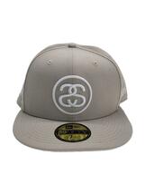 NEW ERA◆59FIFTY_SS-LINK_キャップ/7 1/2/ポリエステル/CRM/無地/メンズ//_画像1